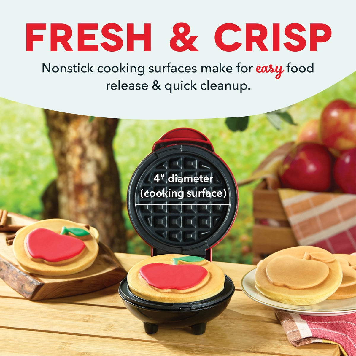 Apple Mini Waffle Maker