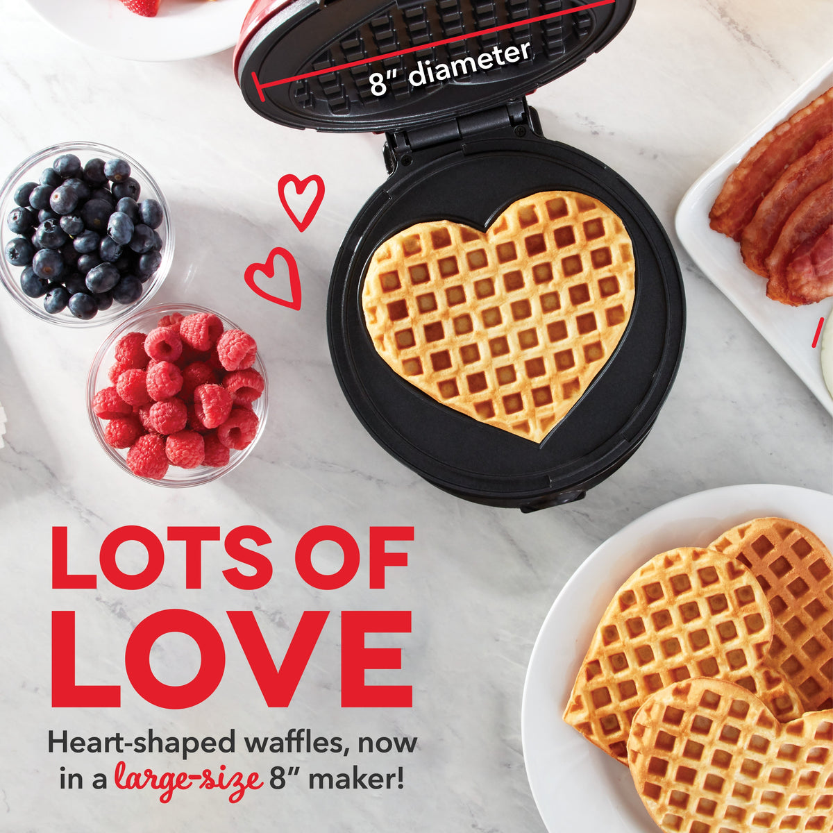 Express Heart Waffle Maker