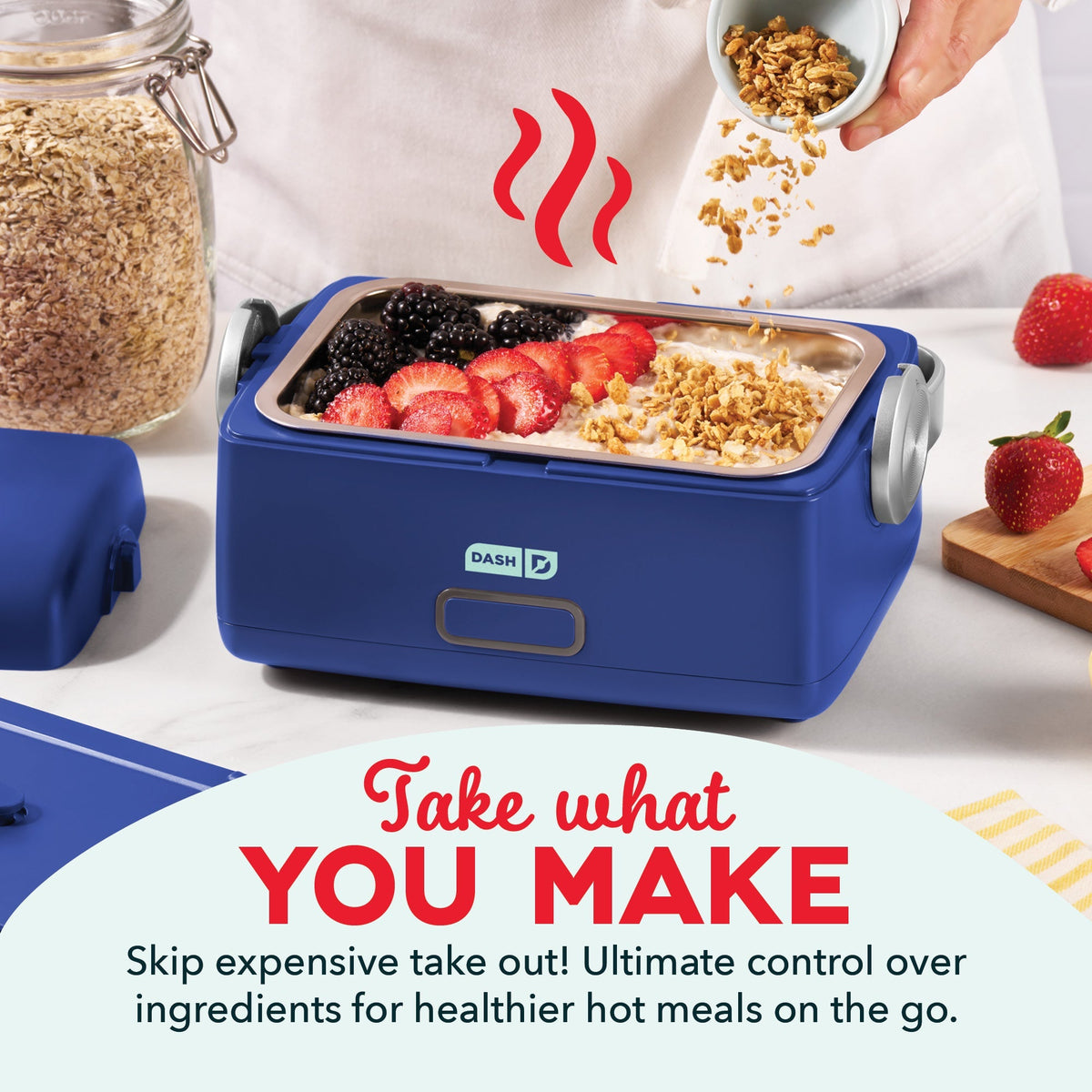 Hot2Go™ Electric Lunchbox (30 Ounce + Utensils)